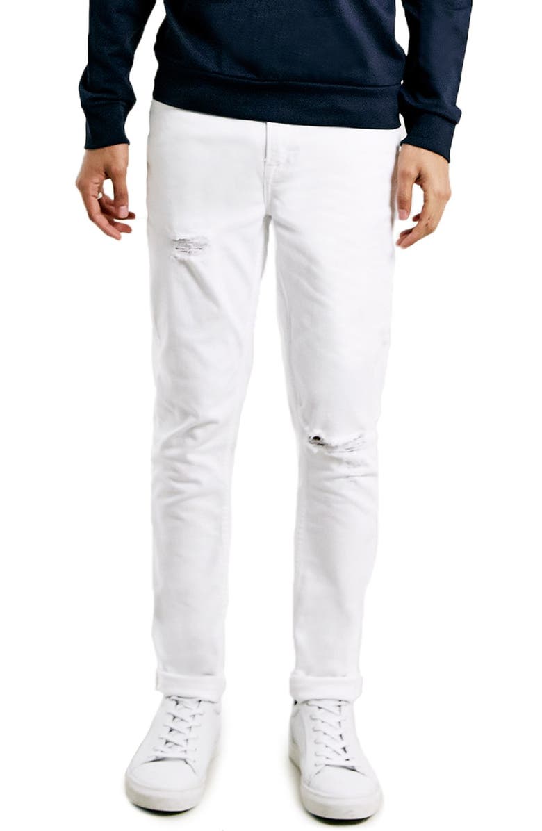 Topman Stretch Skinny Fit Jeans, Main, color, 
