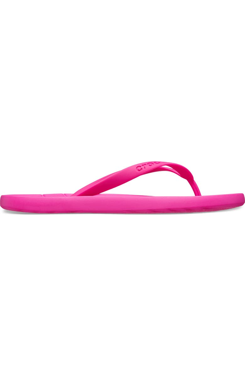 CROCS Gender Inclusive Flip Flop Sandal, Alternate, color, Pink Crush