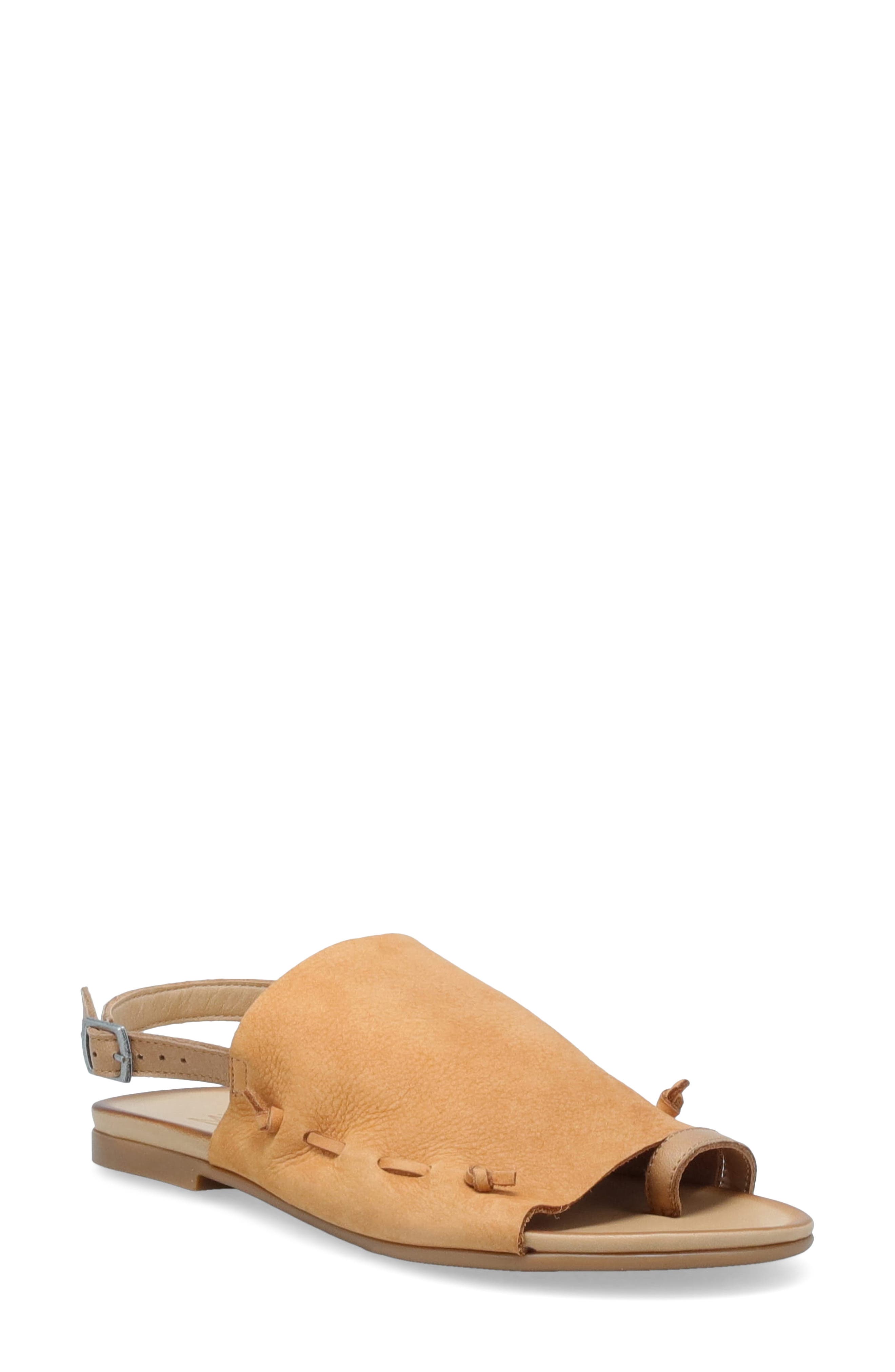 Miz Mooz Rian Toe Loop Sandal, Main, color, Camel