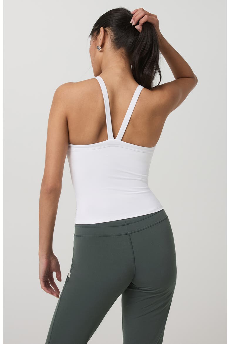AllTheForm V-Neck Performance Tank, Alternate, color, WHITE