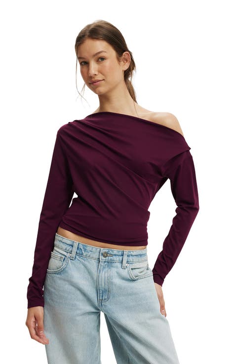 Women's Georgie Off Shoulder Long Sleeve