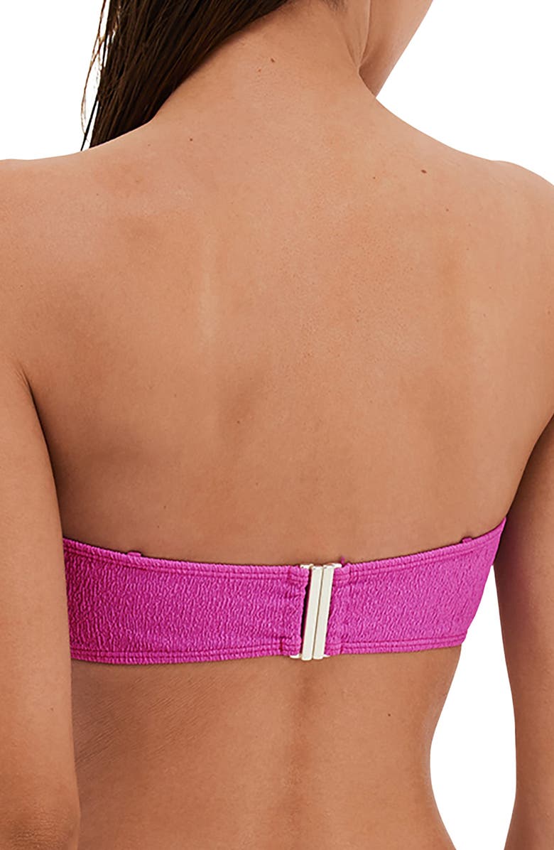 ViX Paula Hermanny Firenze Jill Bandeau Bikini Top, Alternate, color, Pink