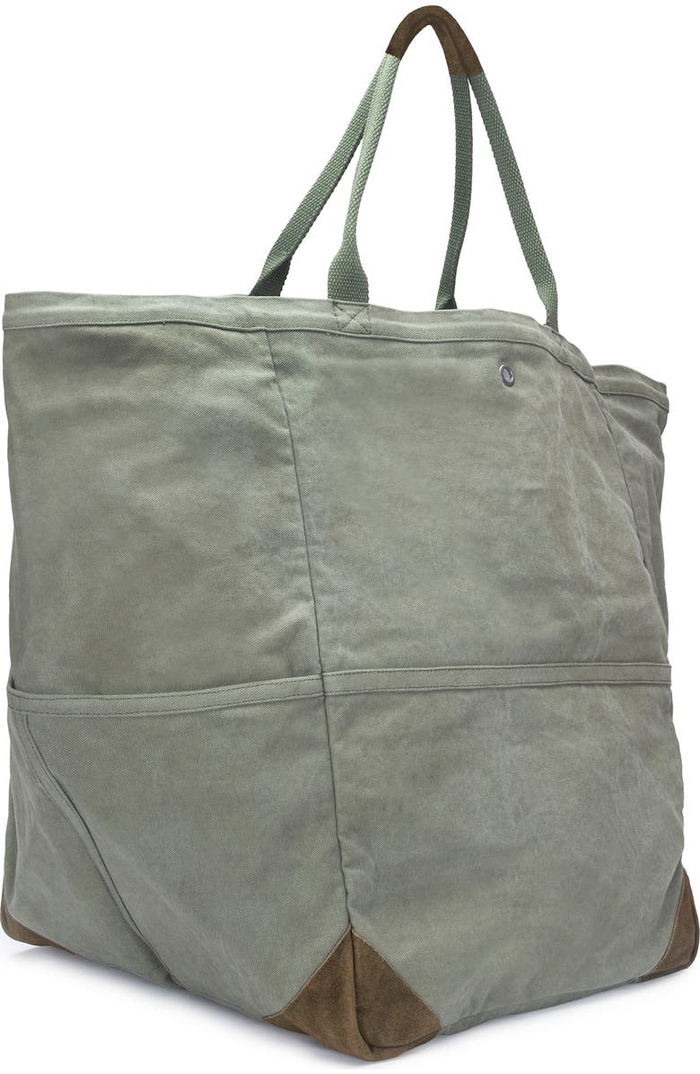 Faherty sunwashed canvas utility bag, Main, color, Olive