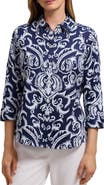 Foxcroft Hampton Damask Shirt