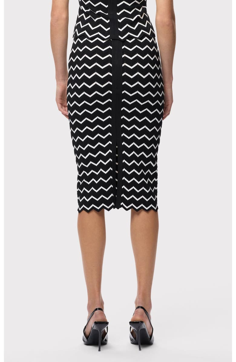Herve Leger The Giana Skirt, Alternate, color, Alabaster Black