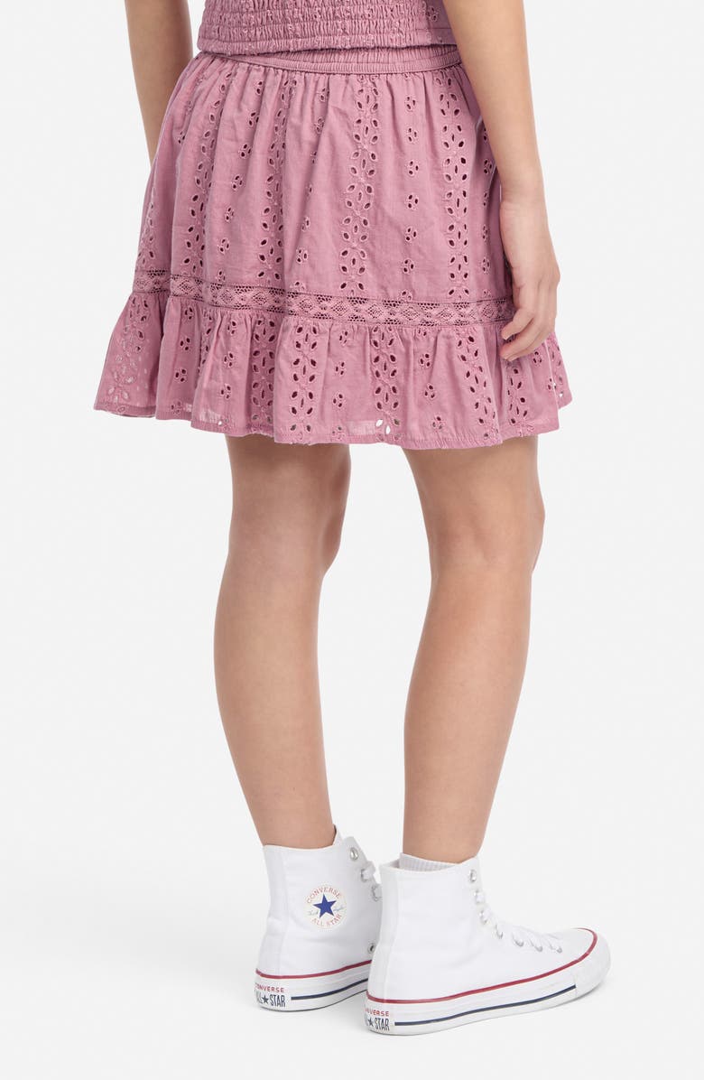 abercrombie kids Kids' Cotton Eyelet Skort, Alternate, color, Rose