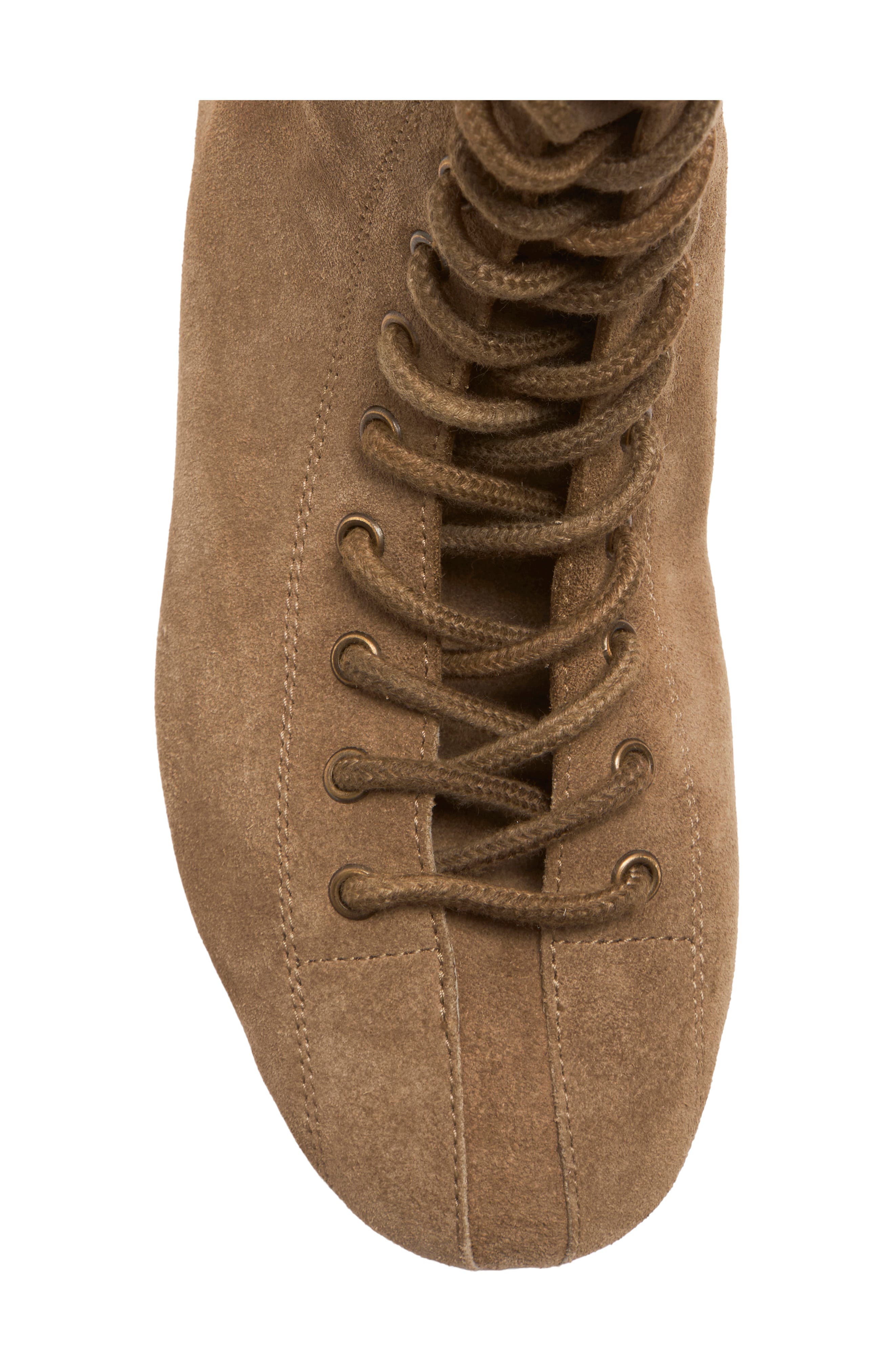 Boxing Day Lace Up Leather Boot, Alternate, color, TAUPE SUEDE