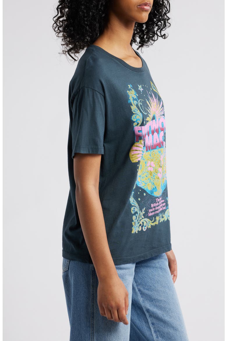 Fleetwood Mac Celestial Bouquet Cotton Graphic T-Shirt, Alternate, color, VINTAGE BLACK