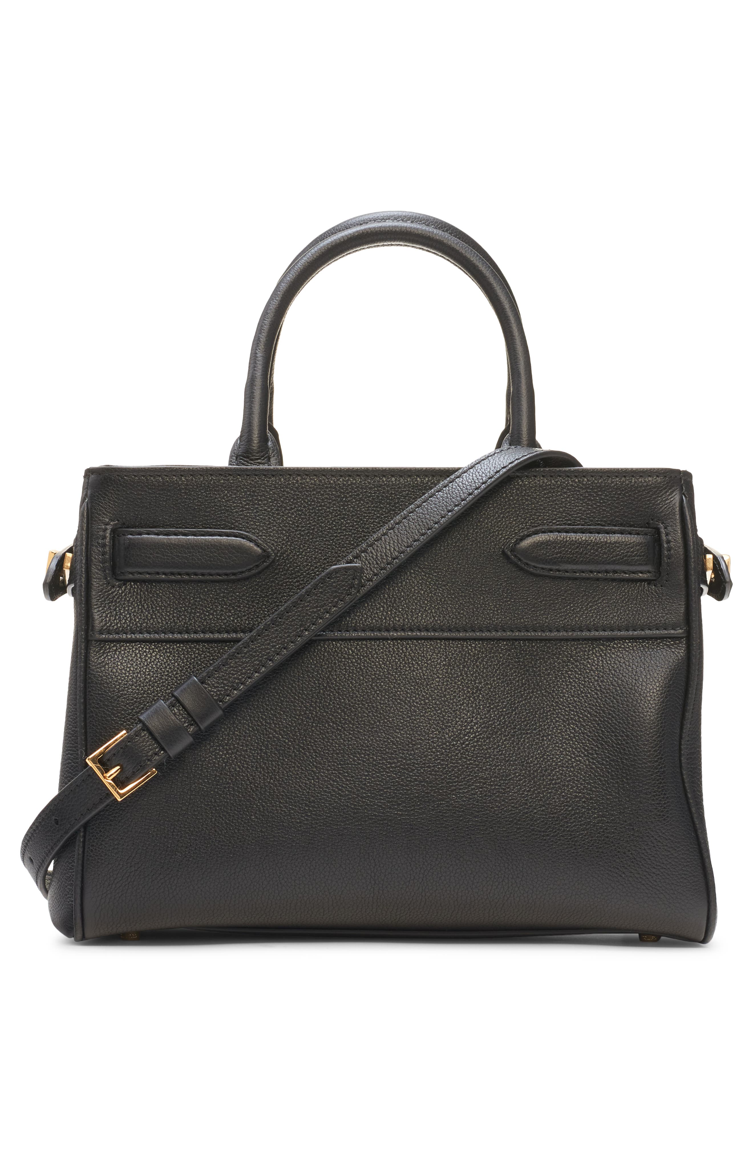 TOM FORD Small Leather Tote, Alternate, color, 