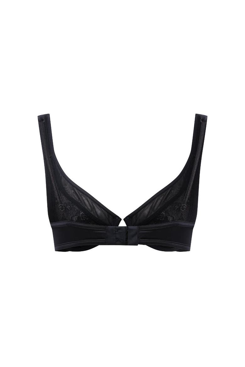 Dakota Tulle Bra, Alternate, color, Black