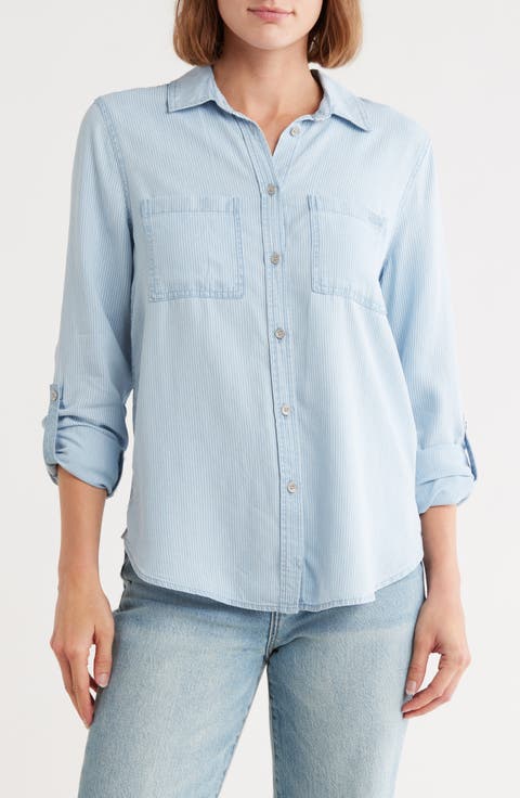 Denim Button-Up Shirt