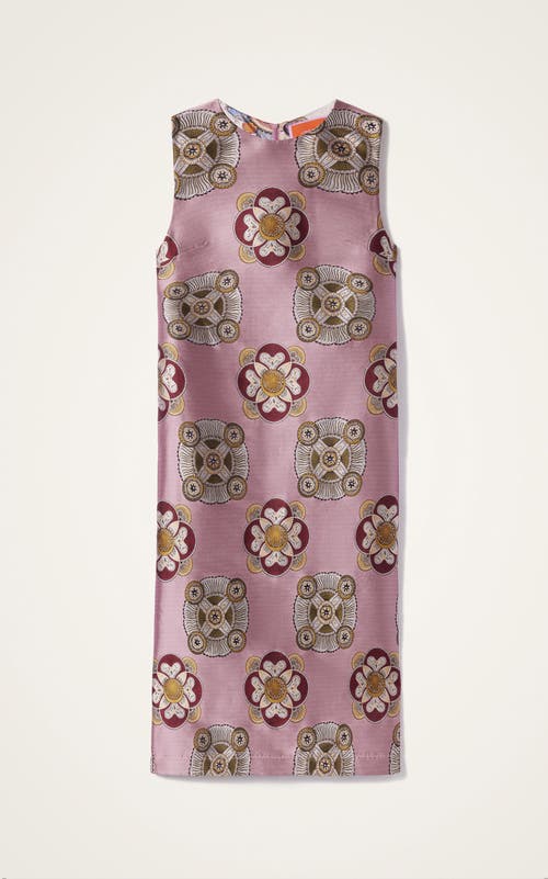 La Doublej Floral-print Sleeveless Midi Dress In Pink