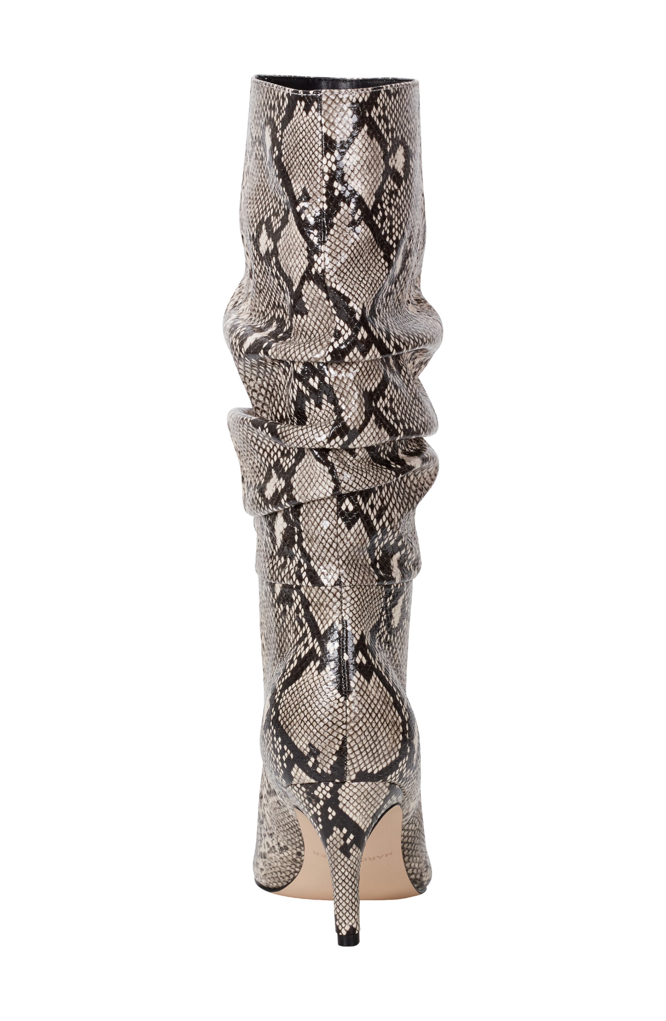 Marc Fisher Pointed Toe Slouch Boot, Alternate, color, Snake Print