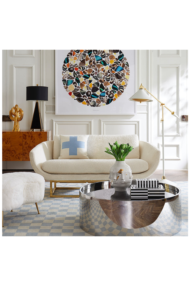 Gilded Dora Maar Vase, Alternate, color, White / Gold