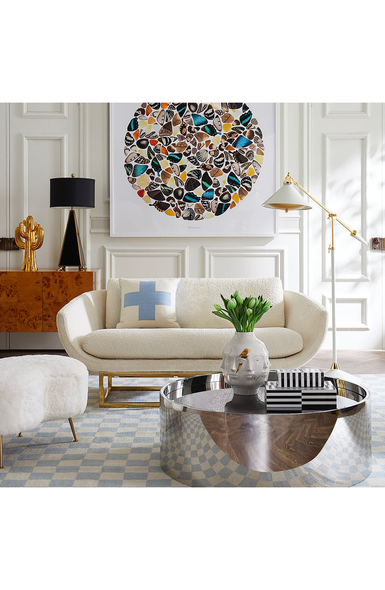 Jonathan Adler Gilded Dora Maar Vase, Alternate, color, White / Gold