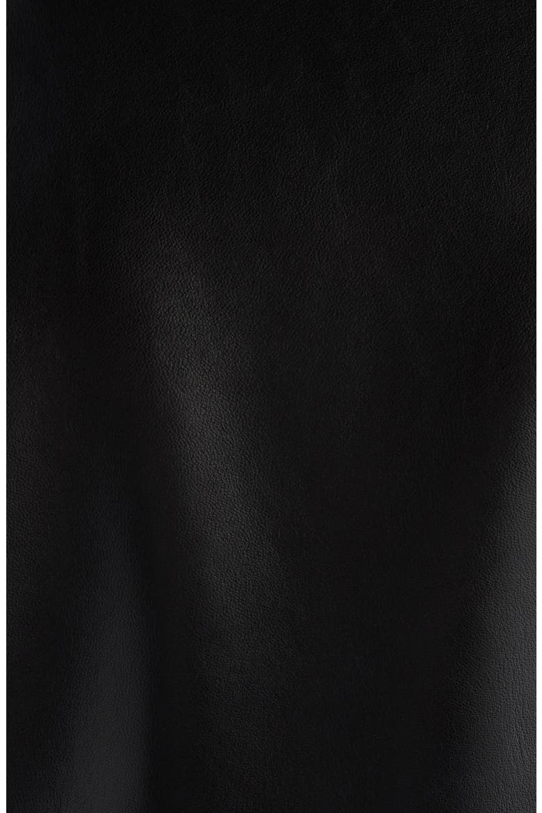 Cocoon Crop Biker Jacket, Alternate, color, BLACK