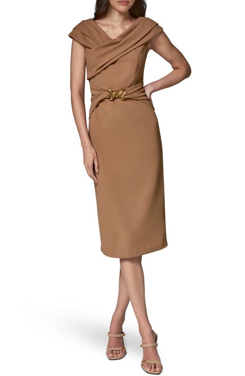 Hardware Waist Sheath Dress