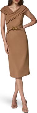 Donna Karan New York Hardware Waist Sheath Dress
