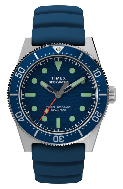 Deepwater Reef Synthetic Strap Watch, 41mm