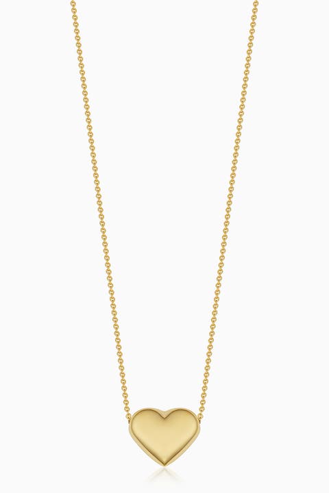 10K Gold Heart of Gold Pendant Necklace