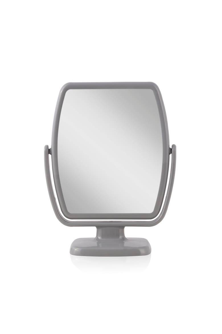 Geo Makeup Mirror with Magnification, Main, color, Gray