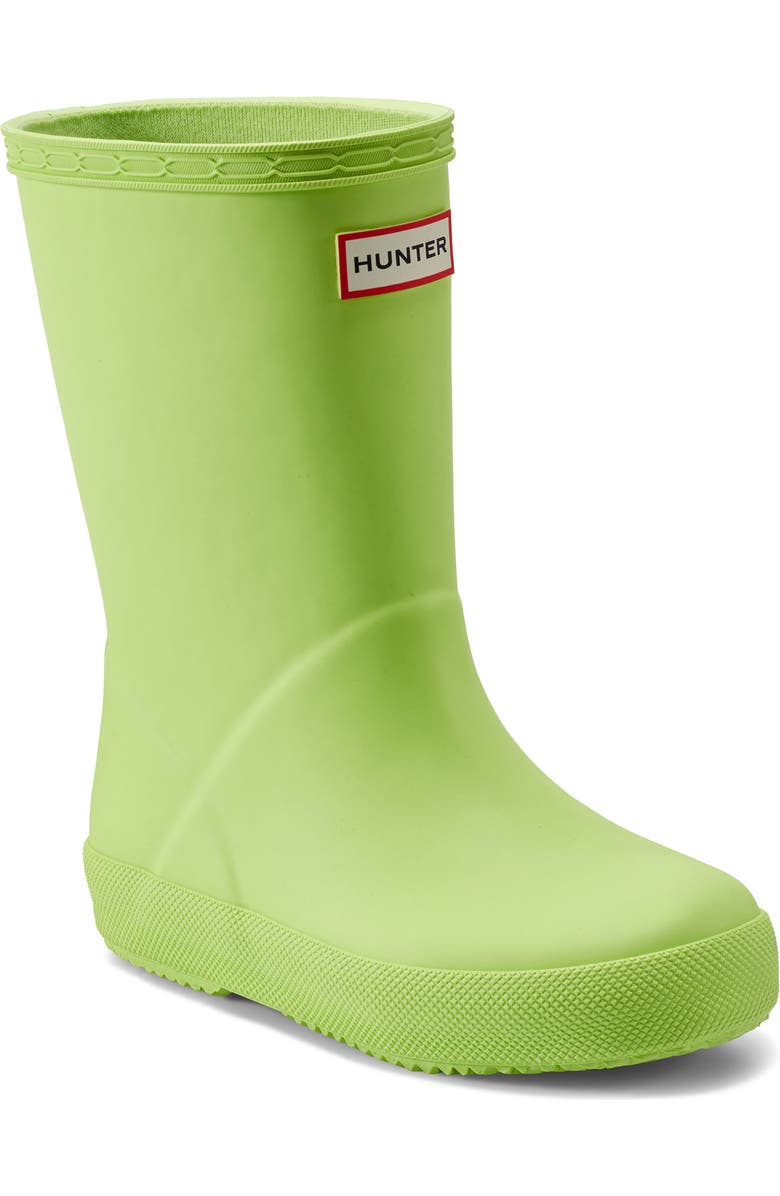 Hunter Kids' First Classic Rain Boot, Main, color, Green13-0535
