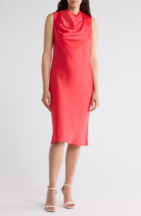 Ulani Cowl Neck Sleeveless Shift Dress