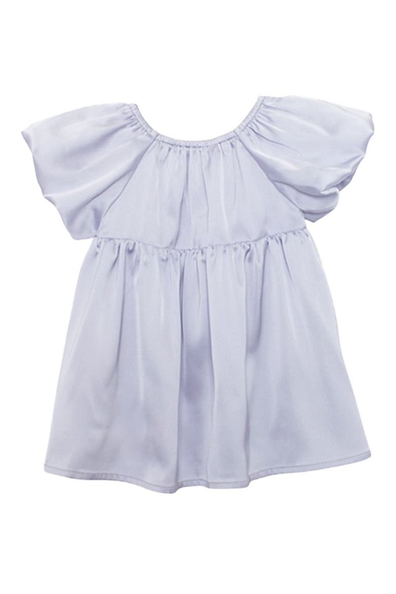 Diamond Dazzle Puff Sleeve Purple Dress, Alternate, color, Purple