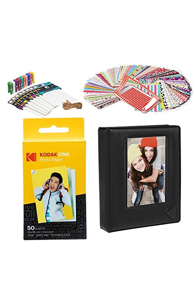 2x3 Zink Photo Paper Kit, 50 Sheets, Main, color, White