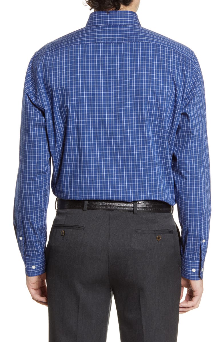 NORDSTROM MEN'S SHOP Tech-Smart Traditional Fit Stretch Check Dress Shirt, Alternate, color,