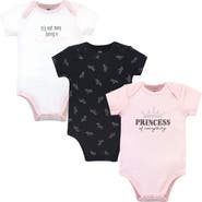 Hudson Baby Triple Pack of Soft Cotton Bodysuits