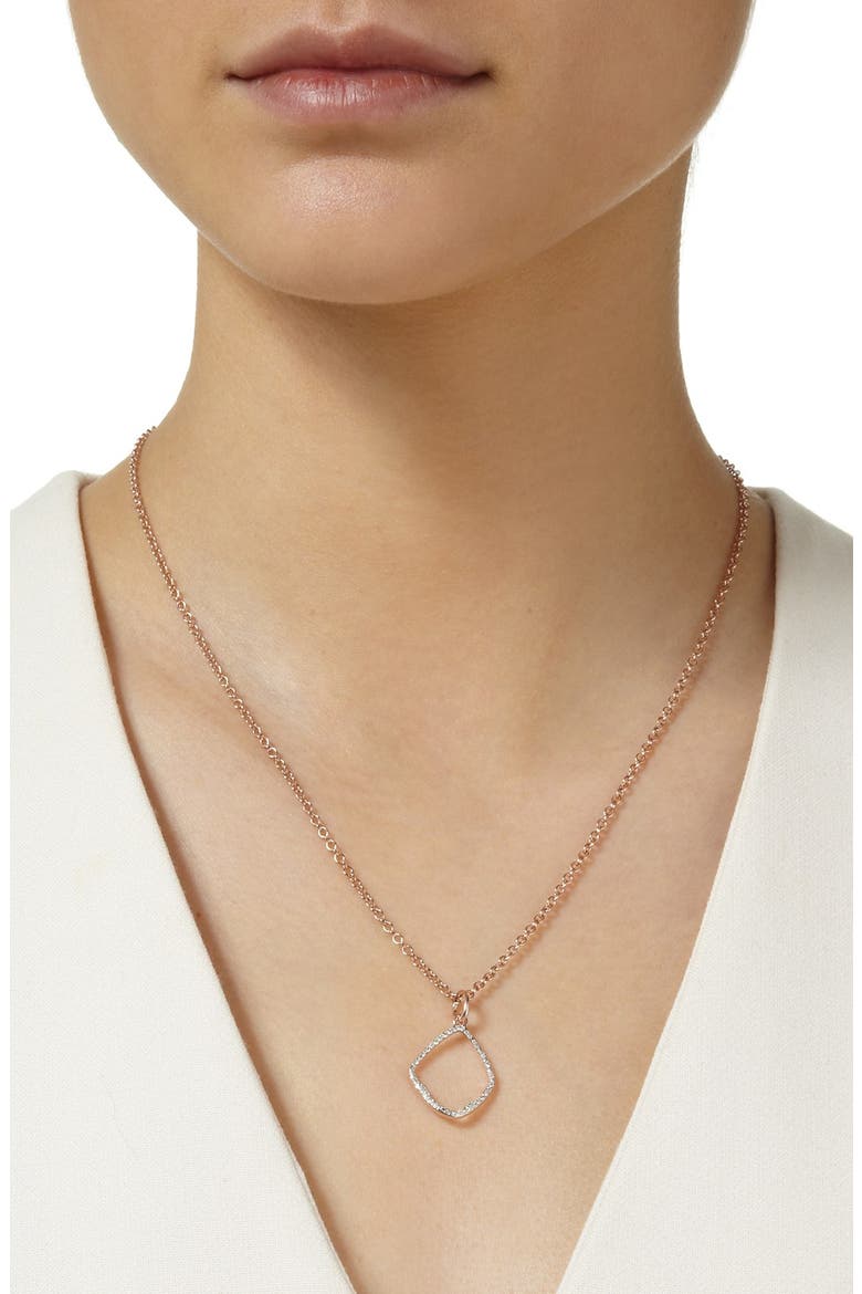 Riva Diamond Hoop Pendant Charm, Alternate, color, ROSE GOLD