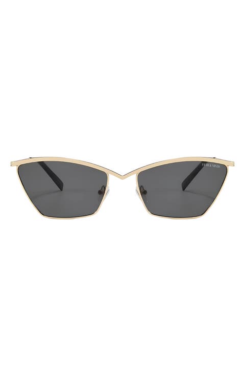Devon 57mm Polarized Cat-Eye Sunglasses