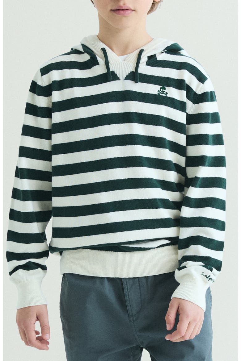 Kids Striped Hoodie, Main, color, GreenStripes