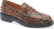 Tod's Python Embossed Penny Loafer