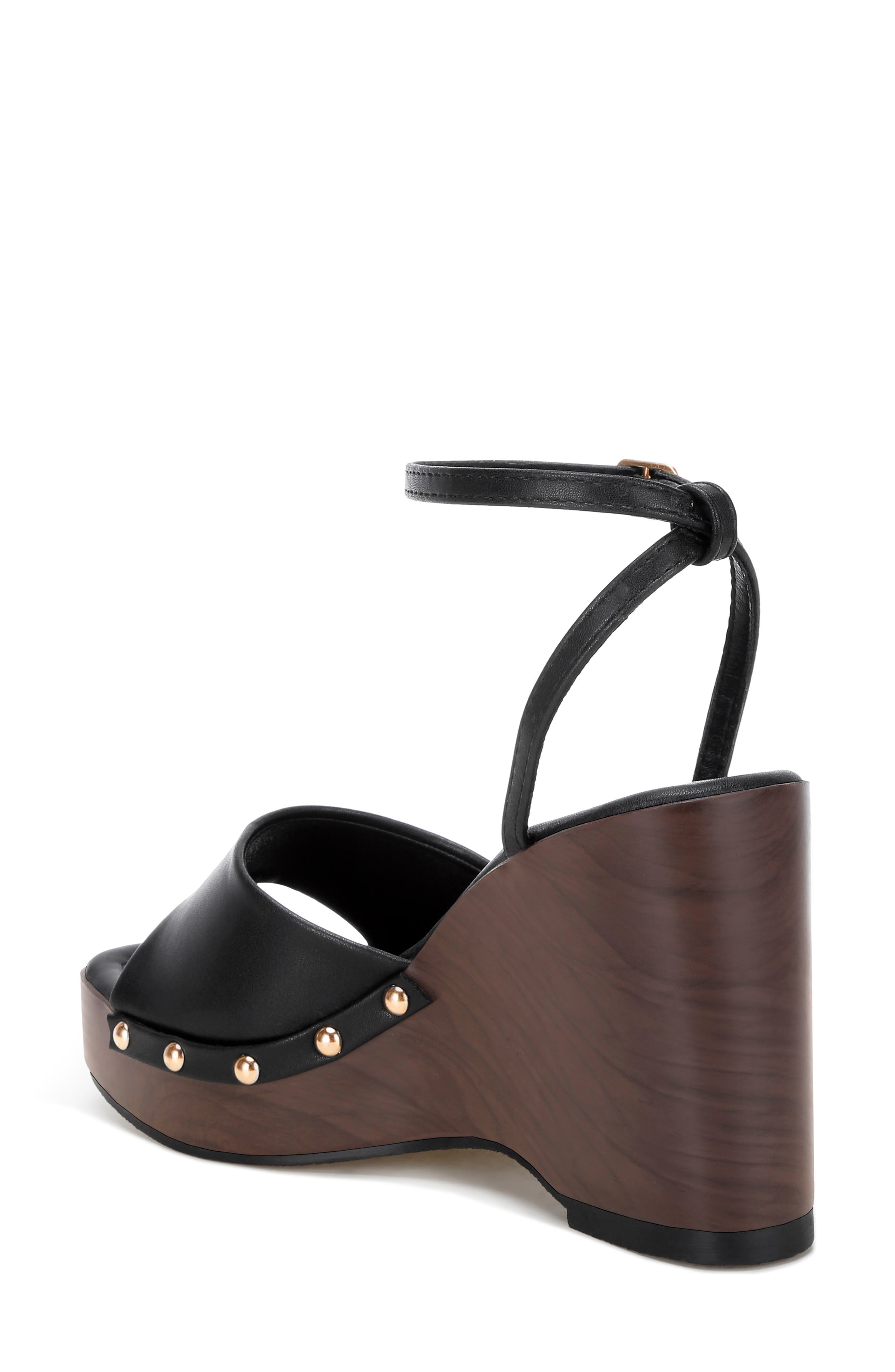 LONDON RAG Colada Ankle Strap Studded Wedge Sandal, Alternate, color, 
