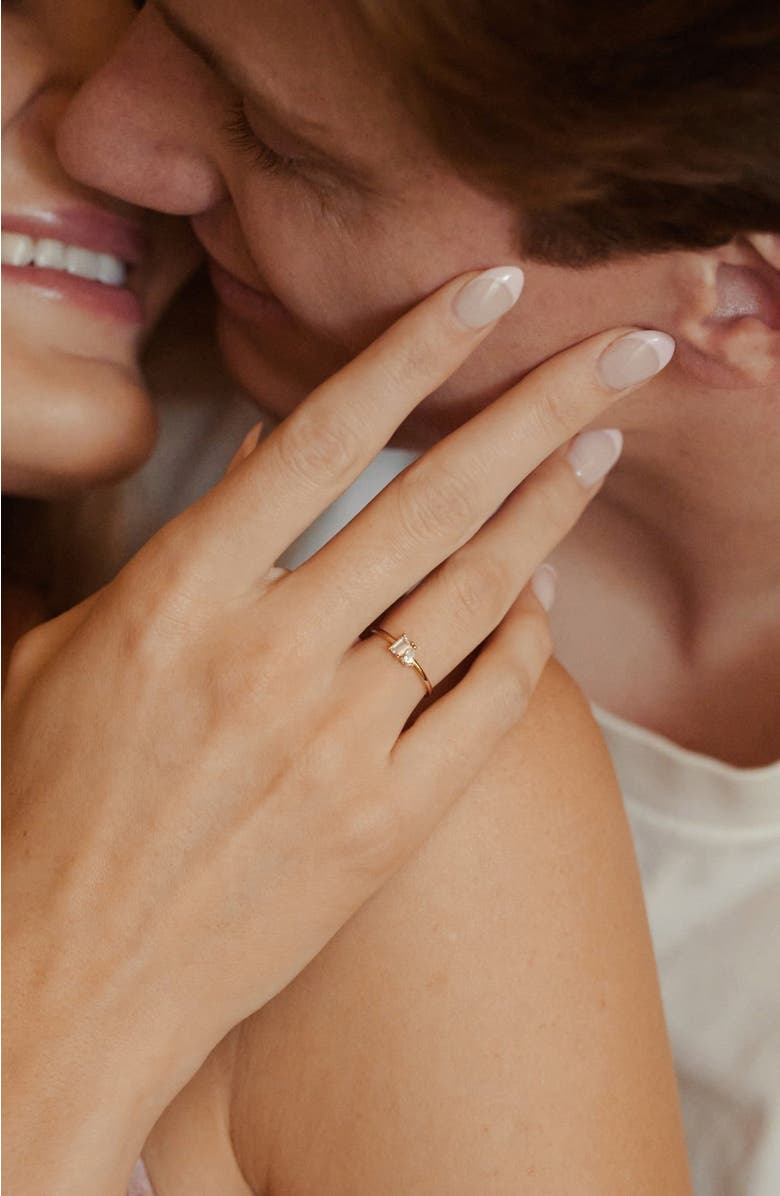 MADE BY MARY Toi et Moi Ring, Alternate, color, Gold Vermeil