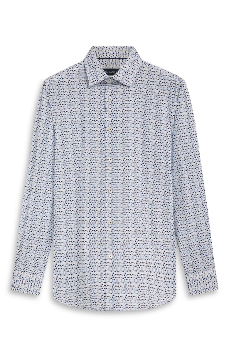 Bugatchi James OoohCotton<sup>®</sup> Pixel Print Button-Up Shirt, Alternate, color, 