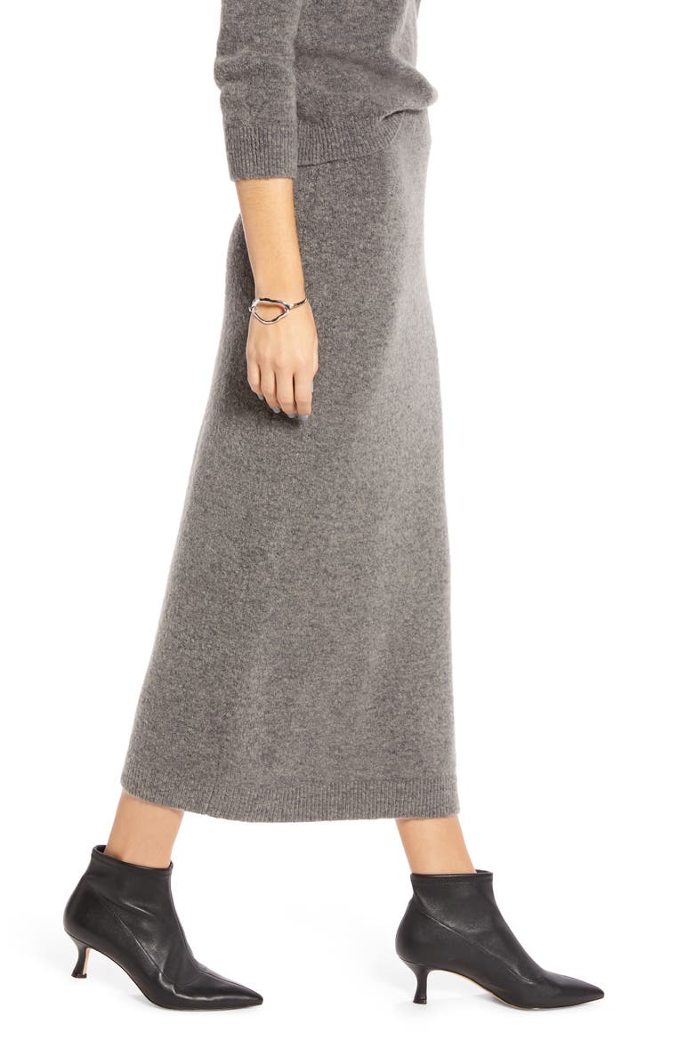 Something Navy Sweater Midi Skirt, Alternate, color, 