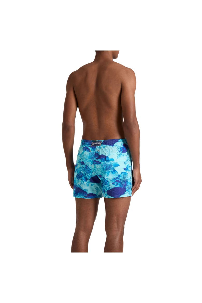 Men Stretch Short Swim Shorts Coral Reef, Alternate, color, Oxygen