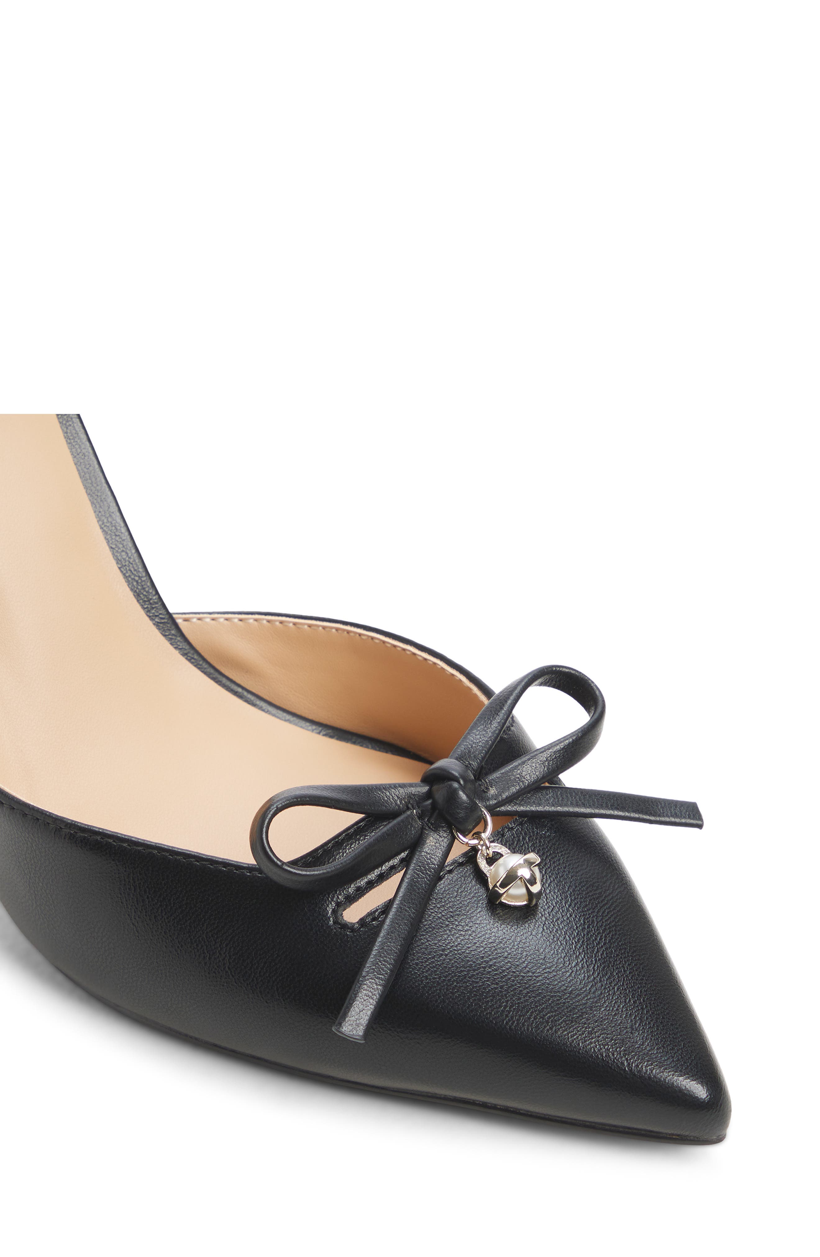 Dalia Faux Leather Pump, Alternate, color, SMOOTH BLACK