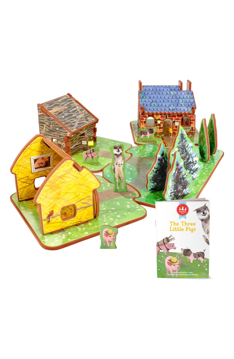 Storytime 'The Three Little Pigs' Book & Play Set, Main, color, 
