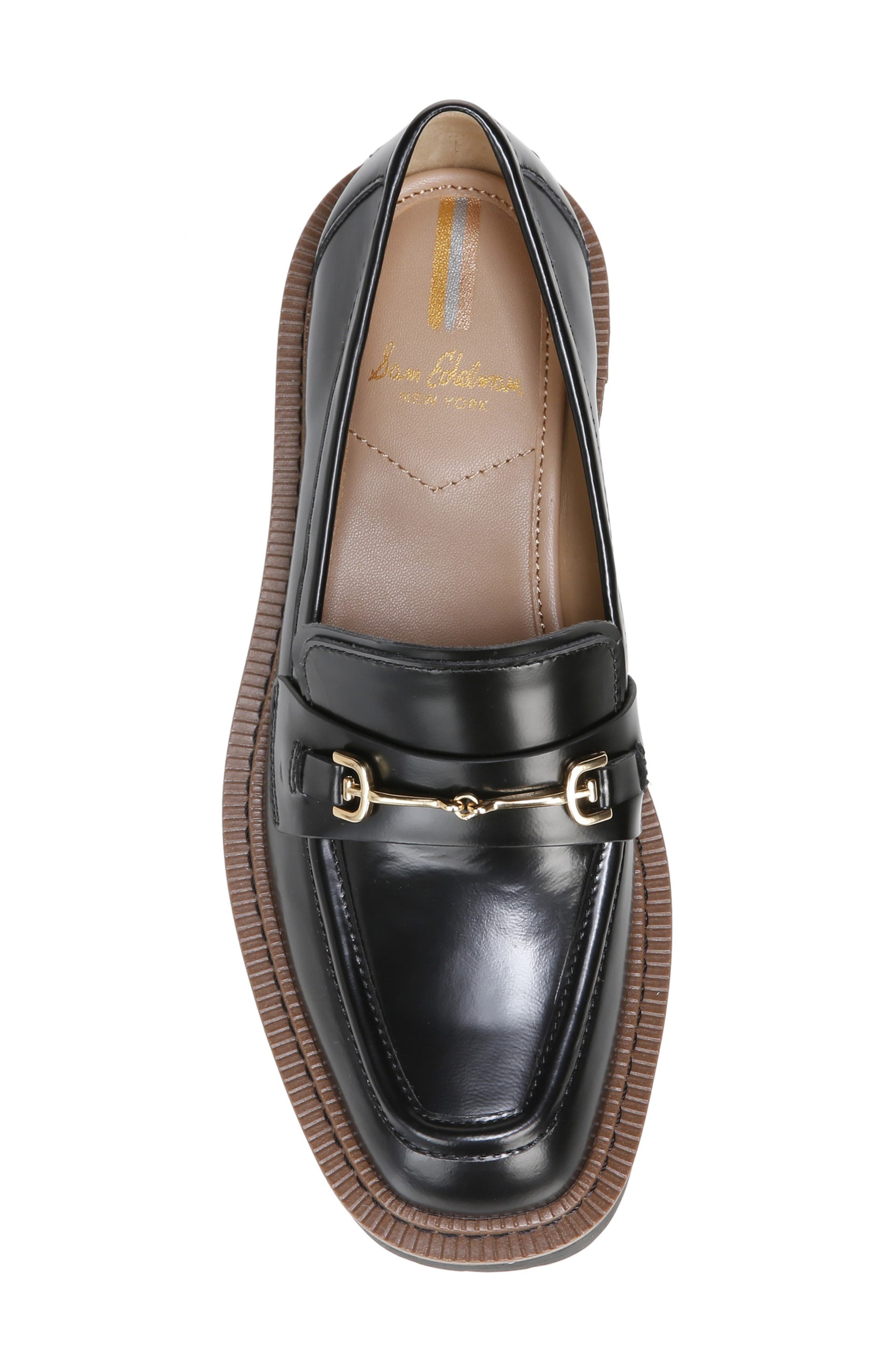 Laurs Platform Lug Sole Loafer, Alternate, color, BLACK