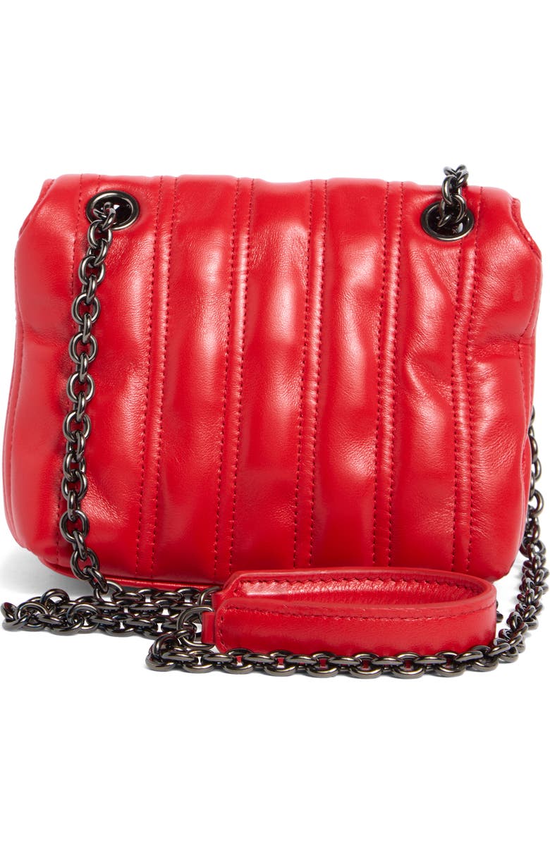 Longchamp Brio Extra Small Leather Shoulder Bag, Alternate, color, Red