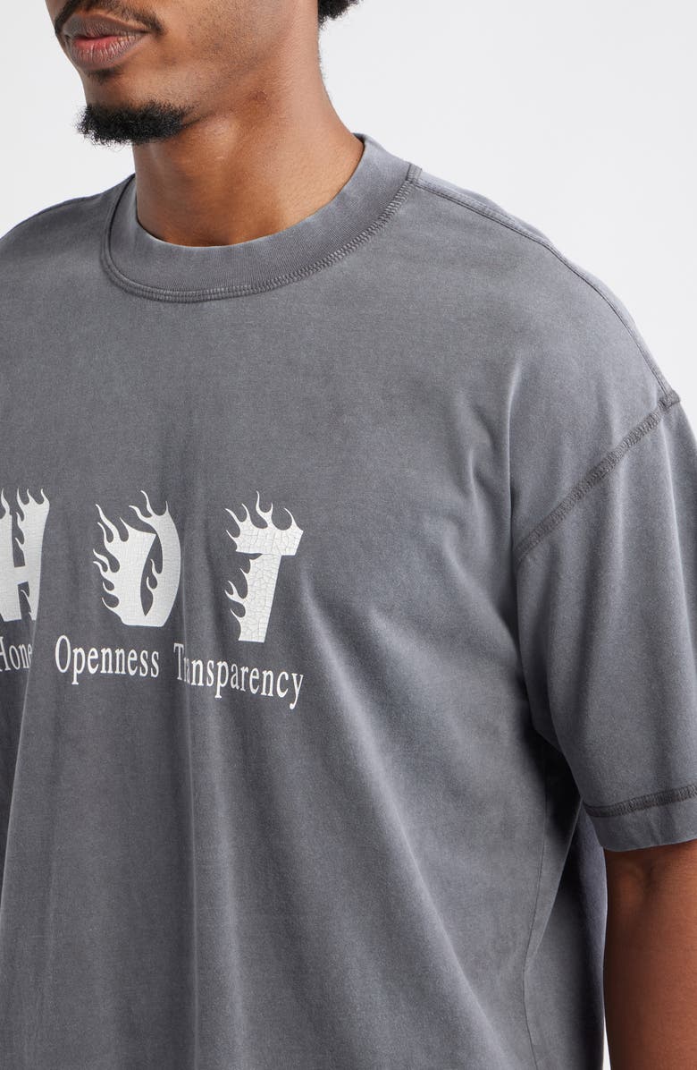 JUNGLES Hot Cotton Graphic T-Shirt, Alternate, color, Vintage Grey