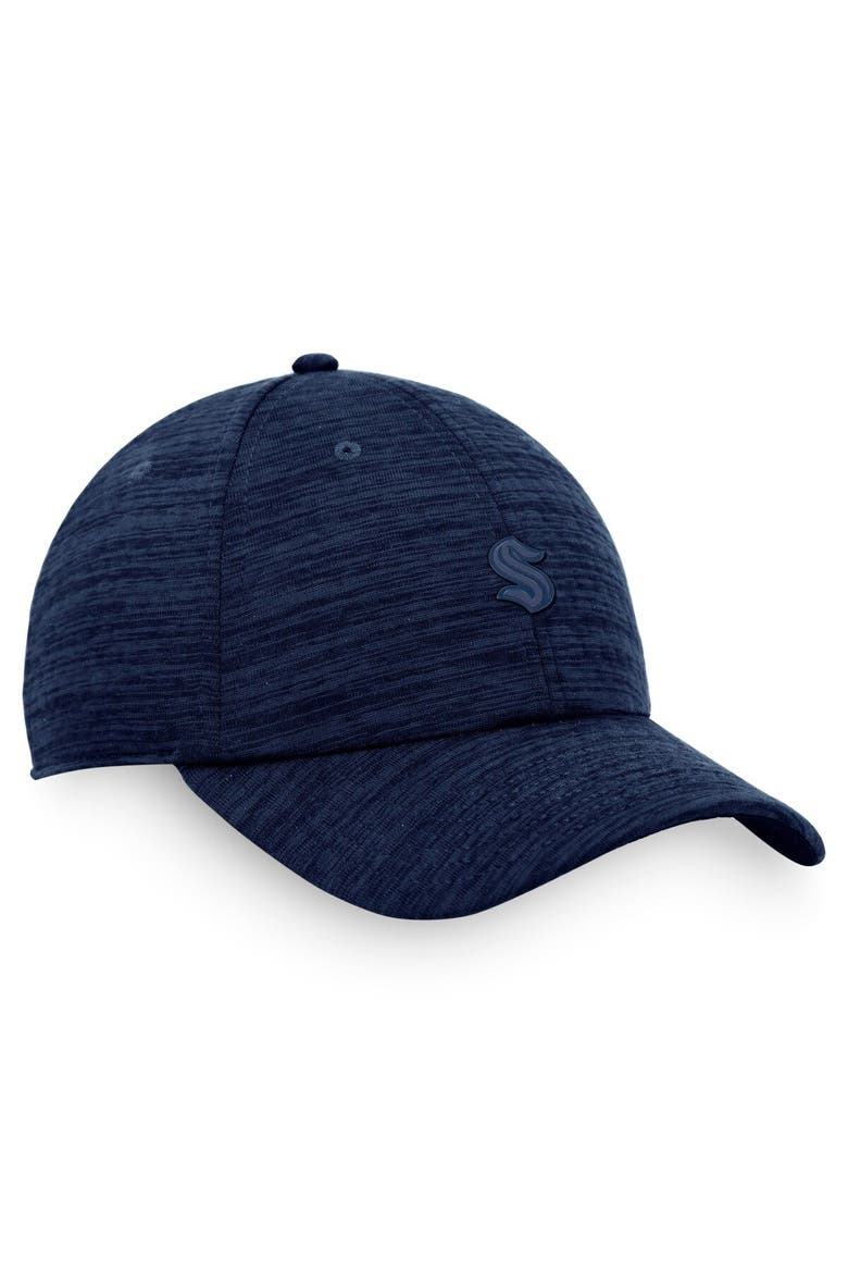 Men's Fanatics Branded Navy Seattle Kraken Authentic Pro Road Snapback Hat, Alternate, color, Navy