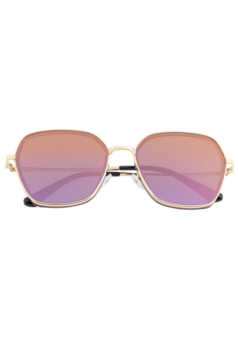 Emilia Polarized Sunglasses, Alternate, color, Gold/Purple-Gold