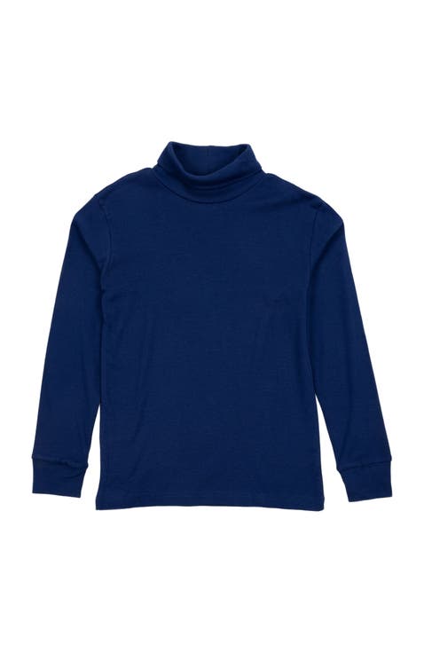 Kids Turtleneck, 100% Cotton, Solid Colors