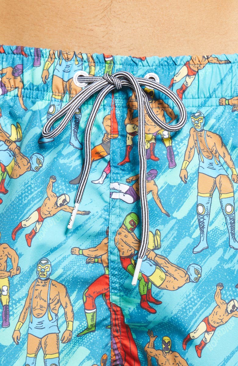 Boardies Mexican Wrestlers Swim Trunks, Alternate, color, 