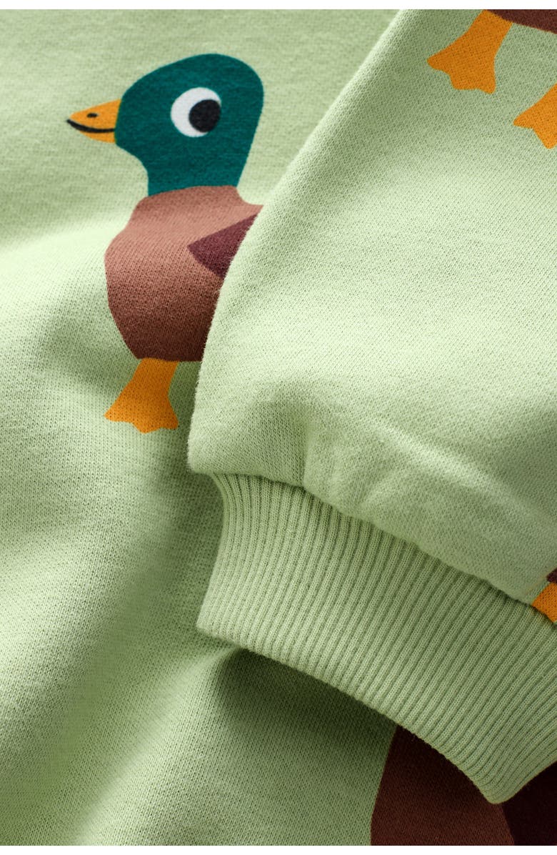 NEXT Kids' Duck Print Crewneck Sweatshirt, Alternate, color, Green